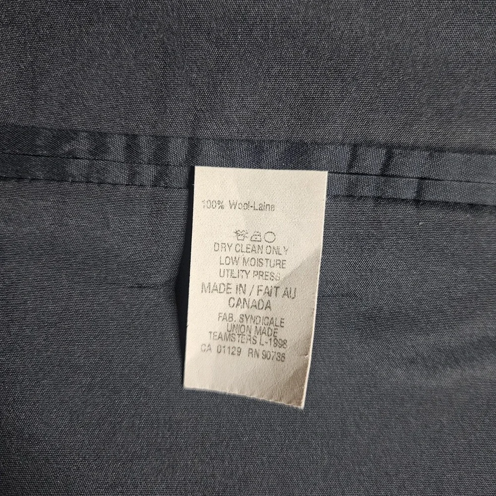 Ralph‎ Lauren Mens Blazer 46L Navy Wool Pinstripe Sport Coat Suit Jacket